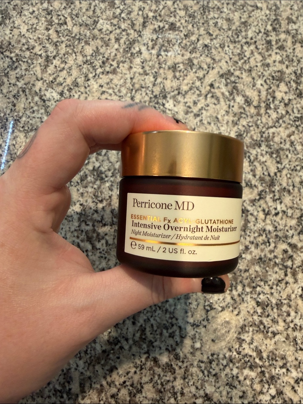 NEVER OPENED Perricone MD Intensive Overnight Moisturizer — Gold and Brown Jar